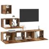 vidaXL TV Cabinet Set Wall-mounted 4 pcs Old Wood Engineered Wood