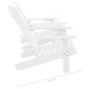 vidaXL Garden Adirondack Chair Solid Fir Wood White