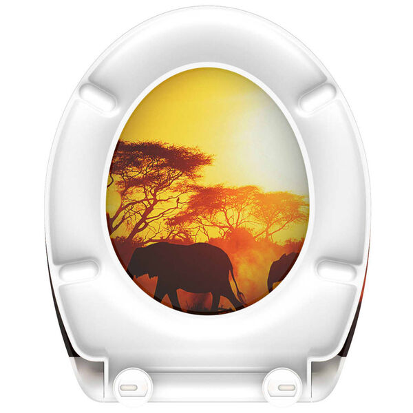 SCH&Uuml;TTE Toilet Seat with Soft-Close Quick Release AFRICA