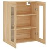 vidaXL Wall Mounted Cabinet Sonoma Oak 69.5x34x90 cm
