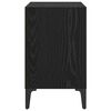 vidaXL Bedside Cabinet Black Oak 40 x 30 x 50 cm Engineered Wood