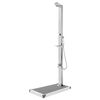 vidaXL Garden Shower with Grey Base 225 cm Stainless Steel