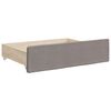 vidaXL Bed Drawers 2 pcs Taupe Engineered Wood and Fabric