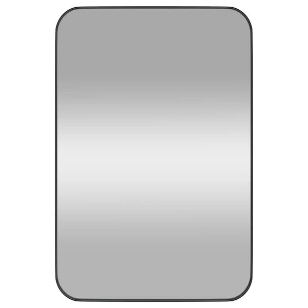 vidaXL Wall-mounted Mirror Black 40x60 cm Rectangle