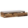 vidaXL Bed Drawers Old Wood 90 x 36.5 x 16.5 cm Engineered Wood