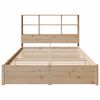 vidaXL Bookcase Bed without Mattress 140x200cm Solid Wood Pine