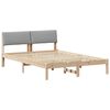 vidaXL Bed frame Brown and light grey 160 x 200 cm Solid pine wood