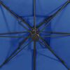 vidaXL Cantilever Garden Parasol with Double Top 300x300 cm Azure Blue