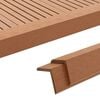 vidaXL 5 pcs Decking Angle Trims WPC 170 cm Light Brown