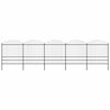 vidaXL Garden Fence with Spear Top Steel 838x200 cm Black