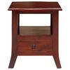 vidaXL Bedside Cabinet Brown 40 x 40 x 45,5 cm Solid Mahogany Wood