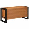 vidaXL Shoe Cabinet with Shelf Brown 90 x 38 x 45 cm Solid acacia wood