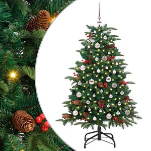 vidaXL Artificial Christmas Tree with 150 LEDs with Stand Green 150 cm