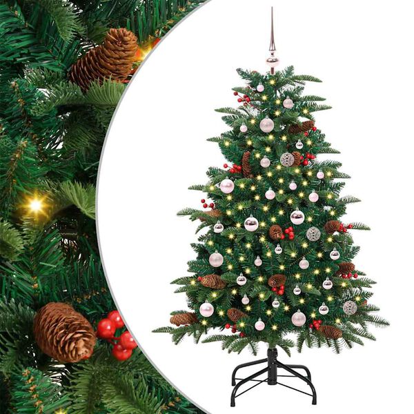 vidaXL Artificial Christmas Tree with 150 LEDs with Stand Green 150 cm