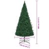 vidaXL Christmas Tree with Decorative String Lights Green 400 cm PVC