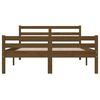 vidaXL Bed Frame without Mattress Honey Brown Solid Wood 140x190 cm