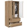 vidaXL Bathroom Cabinet Artisan Oak 79.5 x 49 x 156 cm Engineered Wood