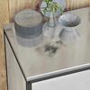 vidaXL Kitchen Storage Set with Shelf 3 pcs Silver Galvanised Steel
