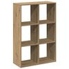 vidaXL Room Divider Bookcase Artisan Oak 69,5x29x103,5 cm Engineered Wood