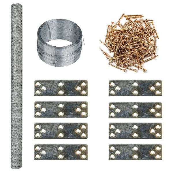 vidaXL Chicken Coop Extension 268x100x190 cm Metal