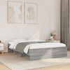 vidaXL Bed Frame without Mattress Grey Sonoma 140x200 cm Engineered Wood