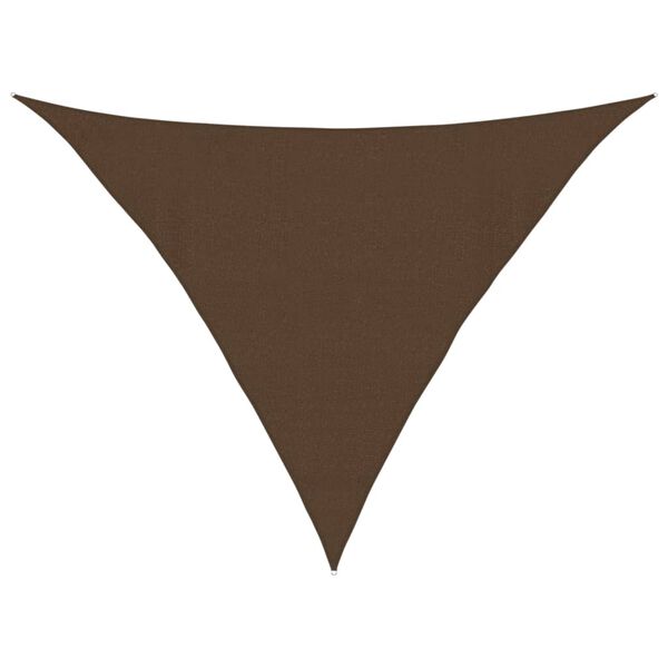 vidaXL Sunshade Sail 160 g/m&sup2; Brown 4x4x5.8 m HDPE