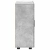 vidaXL Wooden Cabinet with Storage Concrete Grey 88.5 x 30.5 x 73 cm
