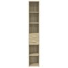 vidaXL Highboard Sonoma Oak 30x42.5x185 cm Engineered Wood