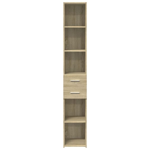 vidaXL Highboard Sonoma Oak 30x42.5x185 cm Engineered Wood