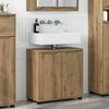 vidaXL Bathroom Basin Cabinet with Shelf Artisan Oak 60 x 30 x 60 cm