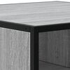 vidaXL Coffee Table Grey Sonoma 80x80x30 cm Engineered Wood and Metal