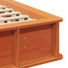 vidaXL Bed Frame Wax Brown 120 x 200 cm Solid Pine Wood
