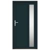 vidaXL Front Door Anthracite 108x208 cm PVC