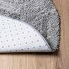 vidaXL Shaggy Rug High Pile NAVARRA Light Grey 160x160 cm Polyester