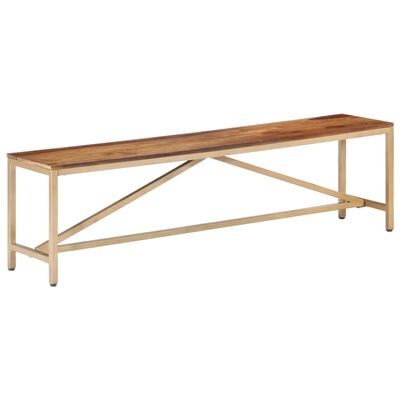 vidaXL Bench 160 cm Solid Sheesham Wood