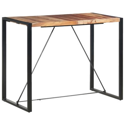 vidaXL Bar Table 140x70x110 cm Solid Sheesham Wood