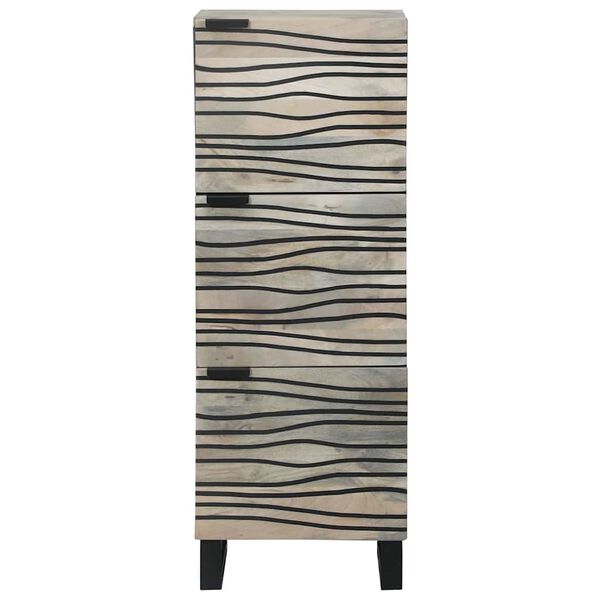 vidaXL Media Storage Cabinets & Racks White and Black 40 x 33 x 110 cm