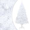 vidaXL Artificial Pre-lit Christmas Tree with Ball Set White 240 cm