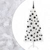 vidaXL Artificial Hinged Christmas Tree 150 cm 150 LEDs Warm White