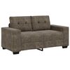 vidaXL Loveseat Sofa with Cushion Dark grey Faux leather