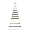 vidaXL&nbsp;Hanging Christmas Tree with Top Star 74x150 cm Natural Branch