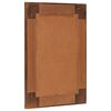 vidaXL Bathroom Mirror Walnut 50 x 70 x 2.5 cm Solid Mango Wood