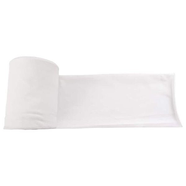 vidaXL Drain Pipe White 16 x 5000 cm Fabric