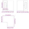 vidaXL Kitchen Wall Corner Cabinet Kalmar Old Wood Engineered Wood