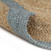vidaXL Handmade Rug Jute with Olive Green Border 240 cm