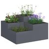 vidaXL Garden Planter Anthracite 80 x 80 x 48 cm Steel