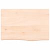 vidaXL Bathroom Countertop 60x40x(2-6) cm Untreated Solid Wood