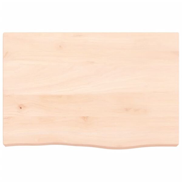 vidaXL Bathroom Countertop 60x40x(2-6) cm Untreated Solid Wood