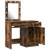 vidaXL Dressing Table 2 pcs Brown 50 x 41 x 135 cm Engineered wood