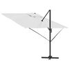 vidaXL Roma Parasol Beige 286 x 284 x 265 cm Aluminium and Polyester